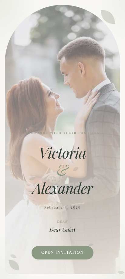 Botanical template preview