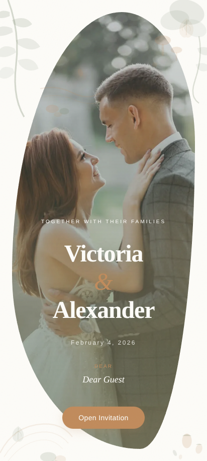 Organic template preview